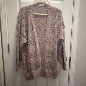 Light Brown Altar’d State Knit Cardigan NEW